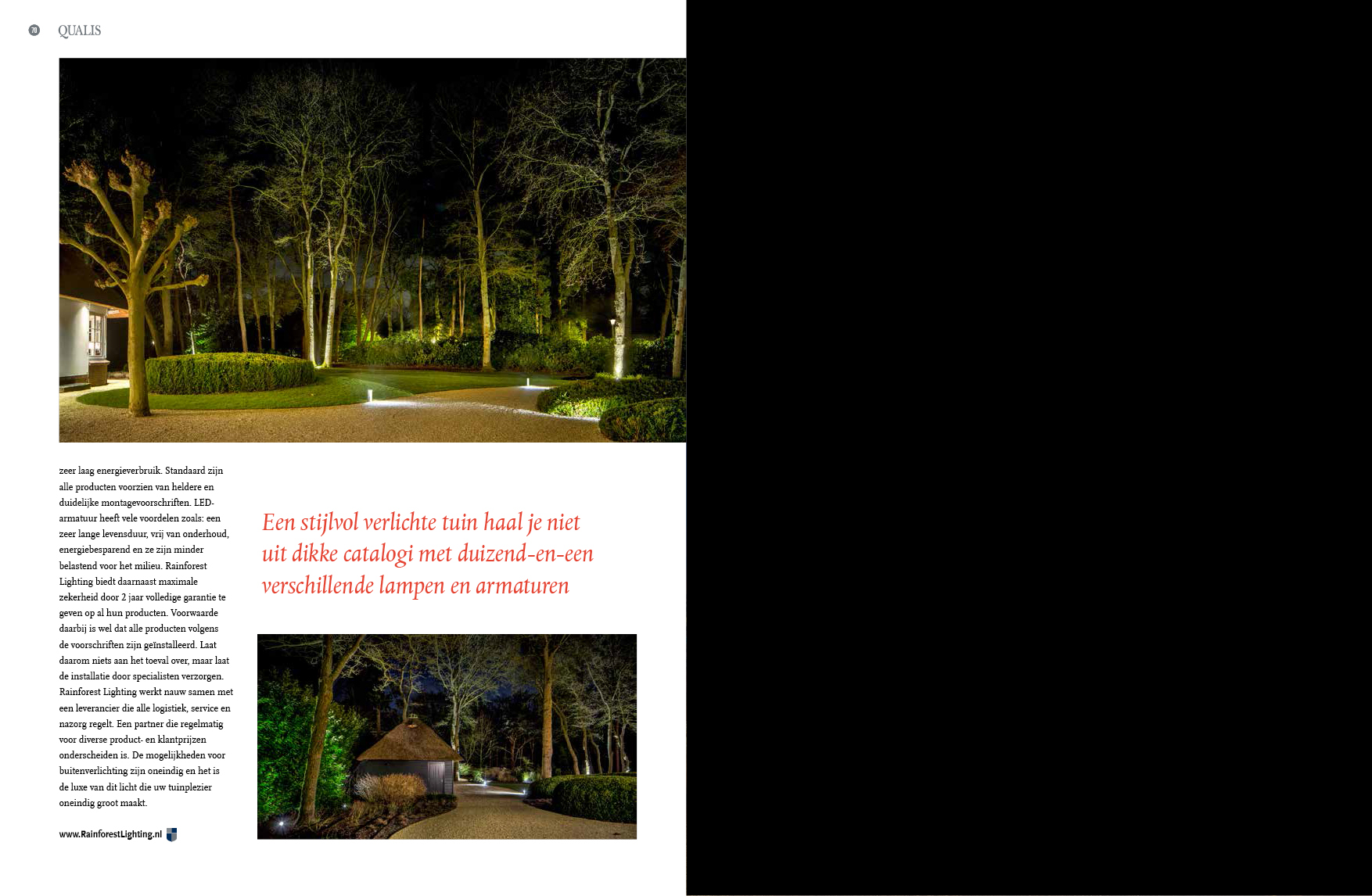 publicaties buitenverlichting tuinarchitectuur rainforestlighting tuinverlichting regenwoud